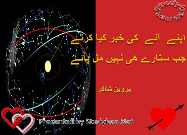 Apnay anay ky khabr kya krtah jab sitaray he nahy mil paty