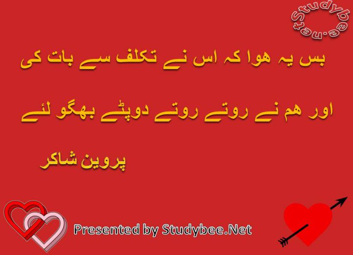 Bas ye huwa k us nay takaluf say bat ky aur ham nay rota rotay dupaty bhigo liye
