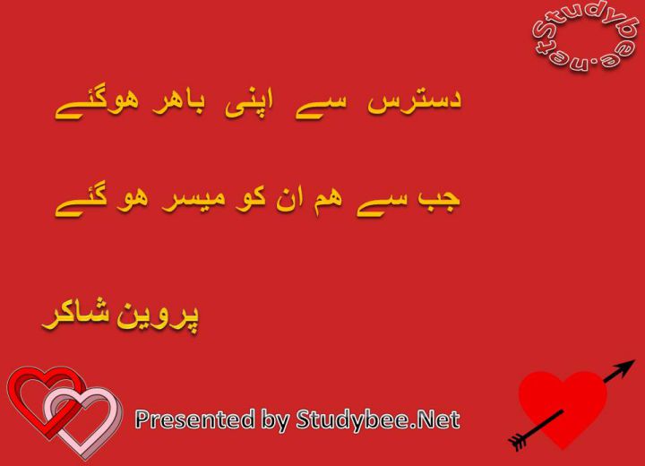 Dastras say apny bahir ho gaye jab say ham unko muyasir ho gaye