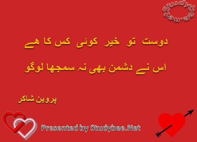 Dost to kher koi kis ka hy us nay dushman bhi na smjha logo