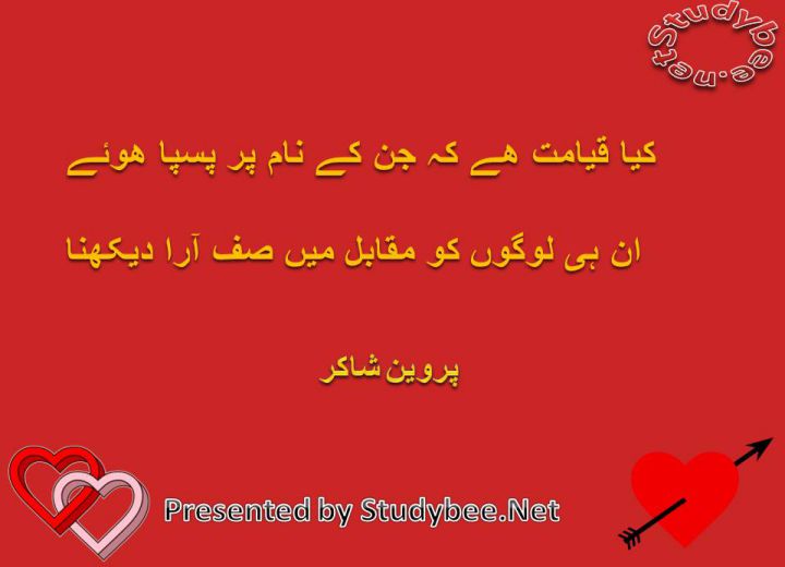 Kaya qayamat hay k jin k naam par paspa huway un hi logon ko muqabil main saf ara dekhna