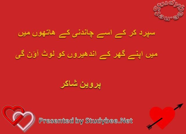 Sapurd kar ka usay chandny kay hathon main main apny ghar kay andheron ko lot aun gy