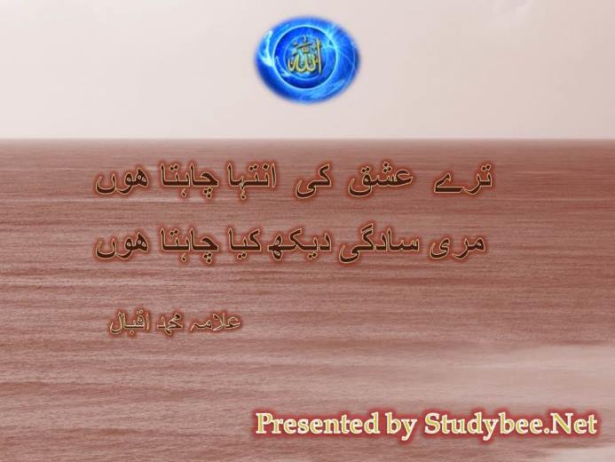 Tery ishq ky intaha chahta hu, mery sadgy dekh kya chahta hu
