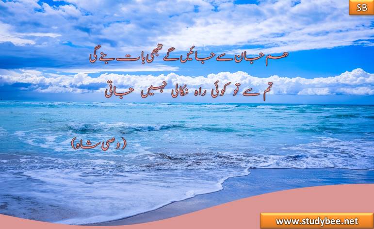 ham jan say jayen gy taby bat bany gy tum say to koi rah nikaly nhy jaty