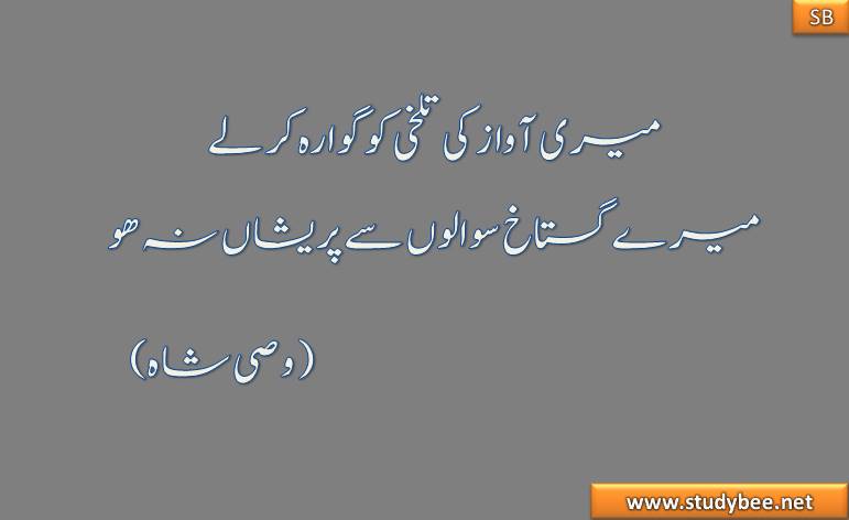 mery awaz ky talkhy ko gawara kr lay mery gustakh sawalon say preshan na ho