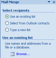 mail merge using excel file
