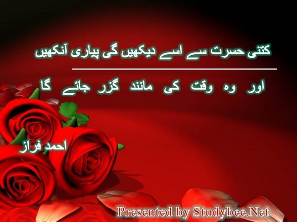 کتنی حسرت سے اسے دیکھیں گی پیاری آنکھیں اور وہ وقت کی مانند گزر جائے گا