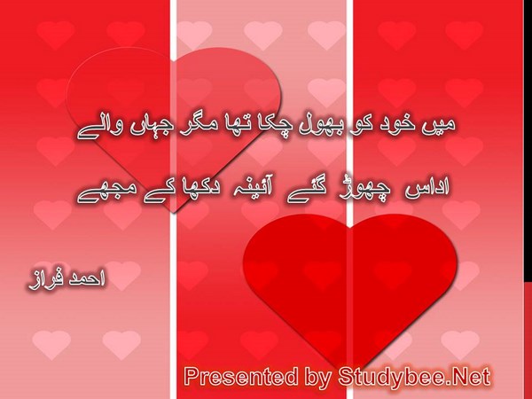 Main khud ko bhool chuka tha magar jahan waly, udas chor gaye ayena dikha k muj
