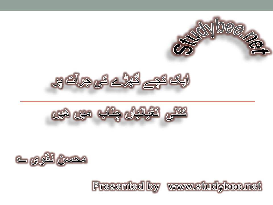 Aik kachay gharay ki jurat par, kitny tughyanian chenab main huwy