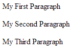 HTML Paragraph