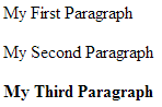 HTML Text Formatting Bold