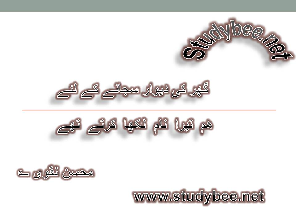 Ghar ki deewar sajaany kay liye, ham tera nam likha kartay thay