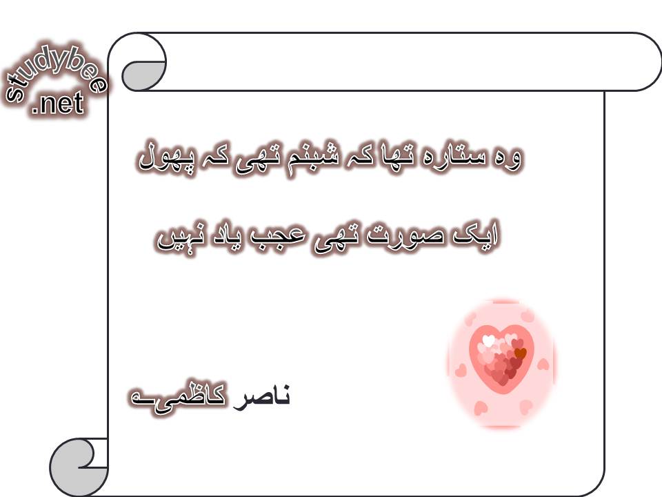 Wo sitara tha ke shabnam thi ke phool, aik surat thi ajab yad nahi