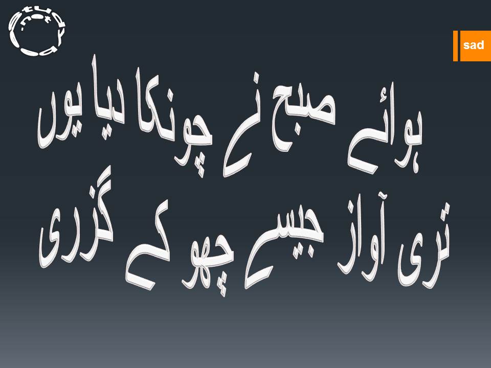 Hawaye subha nay chonka dia yun, teri awaz jesy choo kay guzri