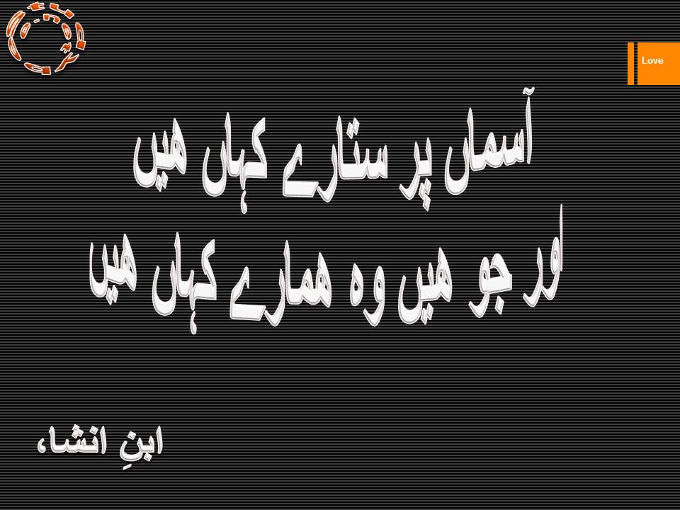 Asman par sitaray kahan hain, aur jo hain wo hamary kahan hain