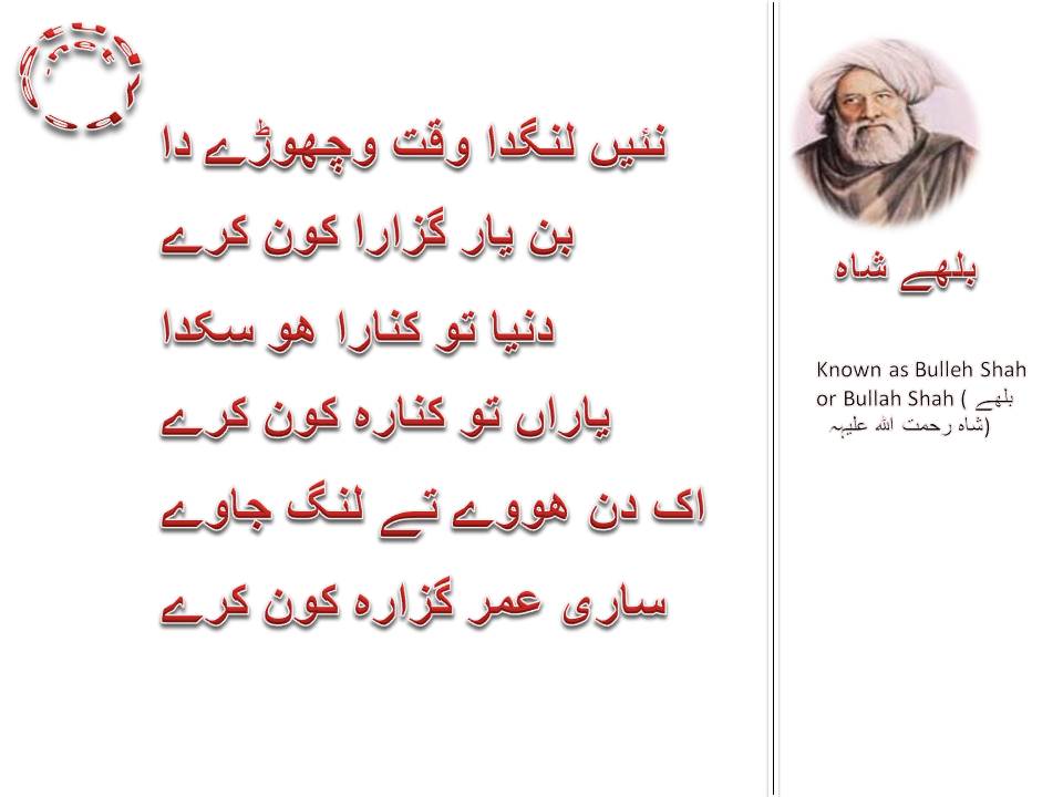 Nai langda waqt wichory da, bin yar guzara kon kary