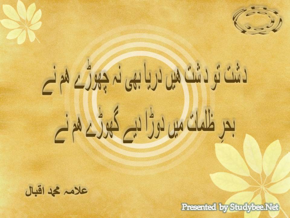 Dasht to dasht hain darya bhi na chory ham ne, behr e zulmat main dora diye ghoray ham ne