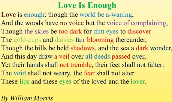 Love is Enough by William Morris